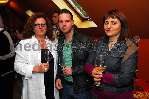 Laura Bordon, vina Montis, Gregor Žigon, hotel Sava Rogaška d.o.o. ter Slavica Slanič, restavracija Betnava