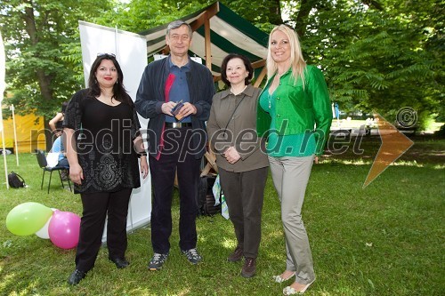 Irena Preda, sopranistka, dr. Danilo Türk, predsednik Republike Slovenije, soproga Barbara Miklič Türk in Lucienne Lončina, glasbenica