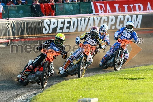 Tai Woffinden (Velika Britanija), Hans N. Andersen (Danska),  	Jason Crump (Avstralija) in Matej Kus (Češka)