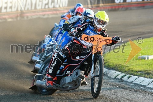 Andreas Jonsson (Švedska), Jaroslaw Hampel (Poljska) in Chris Harris (Velika Britanija)