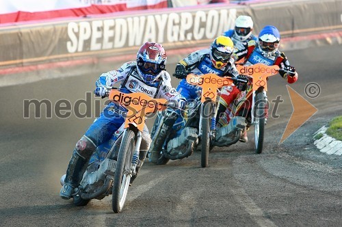 Nicki Pedersen (Danska), Jaroslaw Hampel (Poljska), Magnus Zetterstrom (Švedska) in Matej Kus (Češka)