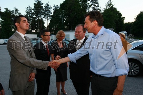 Marko Turčin, direktor PE PLC Pošte Slovenije Maribor in Borut Pahor, predsednik vlade Republike Slovenije