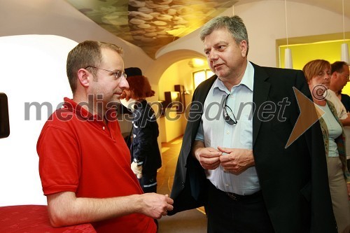 Zoran Ličen, Služba za odnose z javnostmi Pošte Slovenije in Andrej Verlič, podžupan Mestne občine Maribor