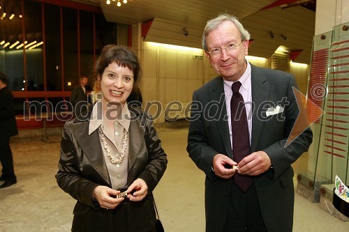 Dr. Barbara Simoniti in dr. Erwin Kubesch, avstrijski veleposlanik v Sloveniji  	 
