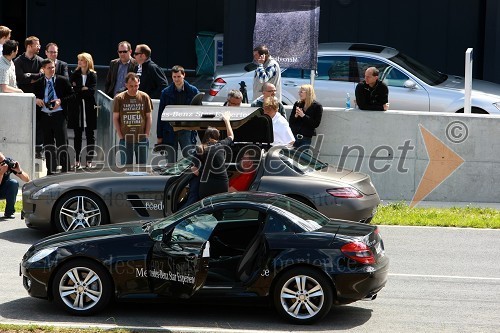 Mercedes Benz CLS in SLS AMG