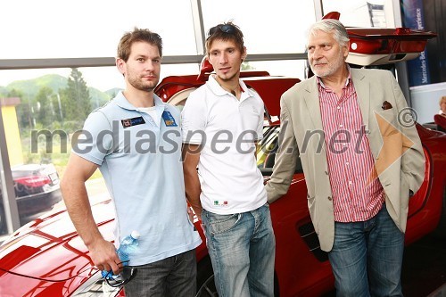 Mitja Petkovšek, gimnastičar, Robert Kranjec, smučarski skakalec  in Boris Cavazza, režiser