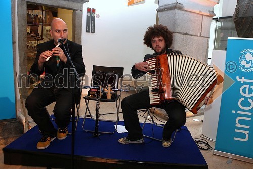 Boštjan Gombač in Janez Dovč, glasbenika