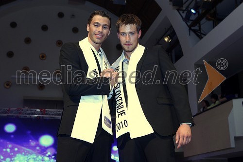 Bojan Ilijanić, Mister Slovenije za Mister Universe 2010 in Marko Janko, Mister Slovenije za Mister International 2010