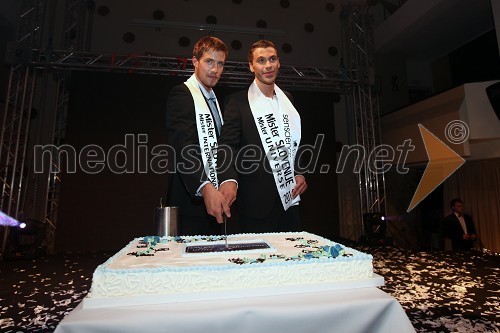 Marko Janko, Mister Slovenije za Mister International 2010 in Bojan Ilijanić, Mister Slovenije za Mister Universe 2010