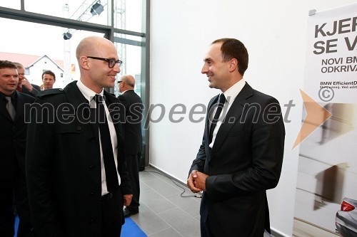 Miha Ažman, generalni direktor BMW Group Slovenija in Uroš Seles, direktor BMW Selmar d.o.o.