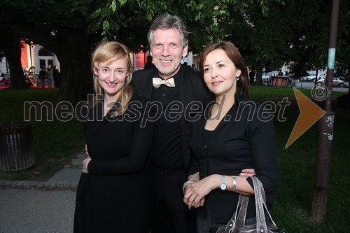 Valentina Turcu, balerina, Bojan Maroševič, igralec in Ksenija Mišič, igralka