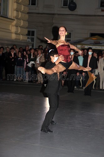 Demetrius King, baletnik in Tijuana Križman Hudernik, balerina
