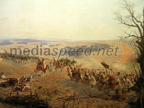 Panorama Raclawicka, del slike bitke pri Raclawicah, velika 120mx15m