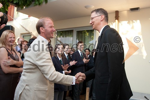 	Andrew Page, britanski veleposlanik v Sloveniji in dr. Igor Lukšič, minister za šolstvo in šport