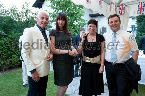 	Milan Popovac, zadnji jugoslovanski ambasador v Italiji, Petra Pal, Rosana in Roman Veber