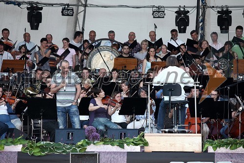 Slovenski filharmoniki in Tony Cetinski, generalka pred koncertom