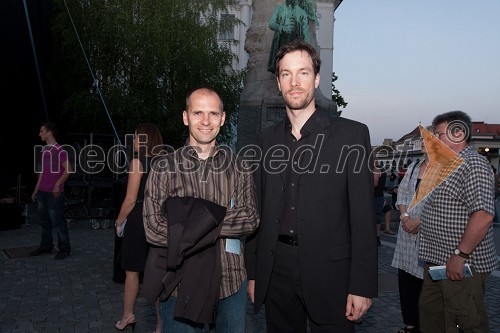 dr. Uroš Grilc, načelnik za kulturo mestne občine Ljubljana in  	Jaš Otrin, umetniški vodja SNG Opere in baleta Ljubljana