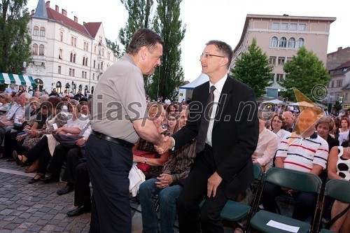 Zoran Janković, župan mestne občine Ljubljana in dr. Igor Lukšič, minister za šolstvo in šport