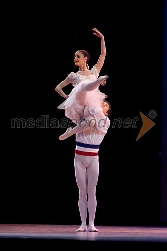 Ana Klašnja, balerina in Joseph Gatti, baletnik