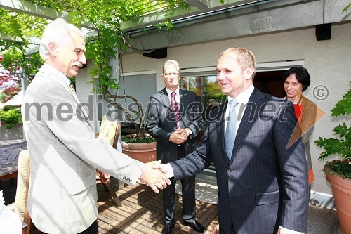 Franc Hočevar, predsednik Zveze prijateljev mladine Slovenije in Matej Raščan, direktor in lastnik podjetja Rašica Point d.o.o.