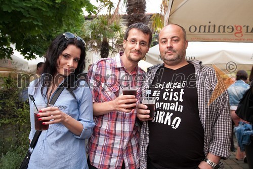 Jana Morelj, producentka na Radio 1, Jean Ferbežar in Tomaž Čop - Birko, radijca, Radio Antena