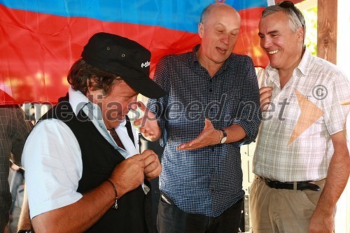 Peter Lovšin, Vlado Kreslin in Zoran Predin, pevci