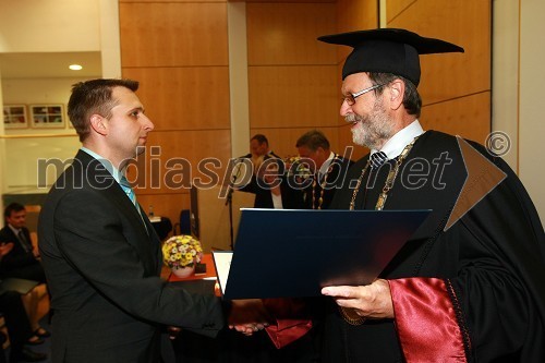 Dr. Jurij Rakun, Fakulteta za elektrotehniko, računalništvo in informatiko Univerze v Mariboru in prof. dr. Ivan Rozman, rektor Univerze v Mariboru