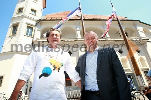 Vladimir Rukavina, direktor Narodnega doma Maribor ter direktor Festivala Lent in Franc Kangler, župan Mestne občine Maribor