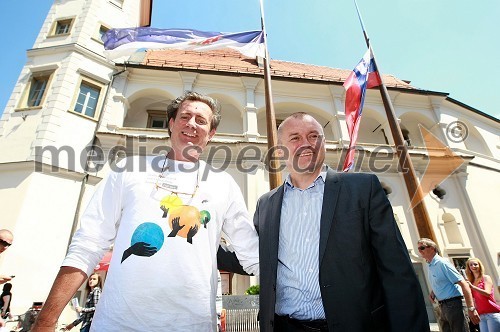 Vladimir Rukavina, direktor Narodnega doma Maribor ter direktor Festivala Lent in Franc Kangler, župan Mestne občine Maribor