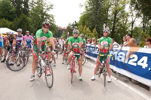 Primož Kozmus, nekdanji atlet, Primož Čerin, legendarni kolesar in Klemen Dolenc