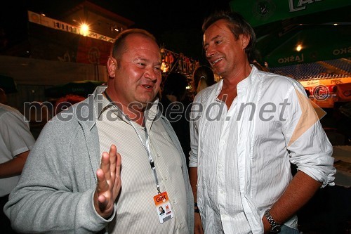 Aleš Hauc, generalni direktor Pošte Slovenije in Vladimir Rukavina, direktor Narodnega doma Maribor in direktor Festivala Lent