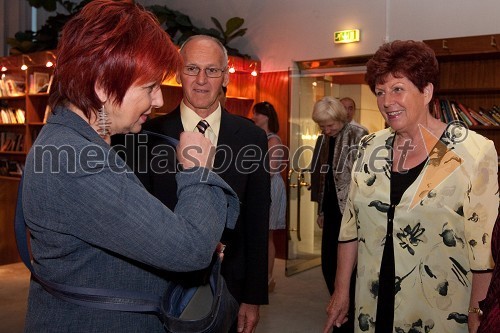 Majda Širca, ministrica za kulturo, Miro Cerar, nekdanji gimnastičar in predsednik Olimpijske akademije ter ambasador za fair play in soproga Zdenka Cerar, nekdanja pravosodna ministrica in generalna tožilka