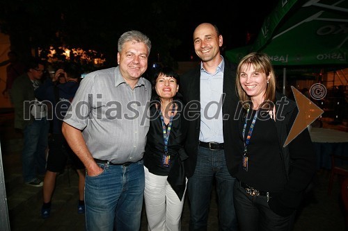 Andrej Verlič, podžupan Mestne občine Maribor, mag. Helena Cvikl, direktorica Višje strokovne šole za gostinstvo in turizem v Mariboru (VSGT), Matjaž Kovačič, predsednik uprave Nove KBM d.d. ter mag. Lidija Pliberšek, direktorica Pogrebnega podjetja Maribor