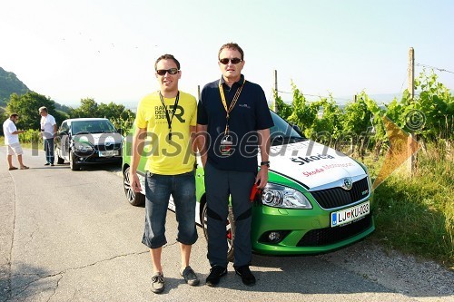 Goran Zabavnik in Rasto Ovin, predsednik Porsche klub Slovenija in Rasto Ovin, predsednik Porsche klub Slovenija