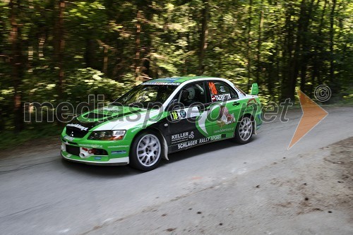 Alexander Tazreiter, voznik in Elke Aigner, sovoznica, ekipa Schlager Rallye Sport Team  	