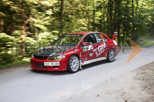 Rajko Žakelj, voznik in Blaž Selan, sovoznik, ekipa DAS Koleselj