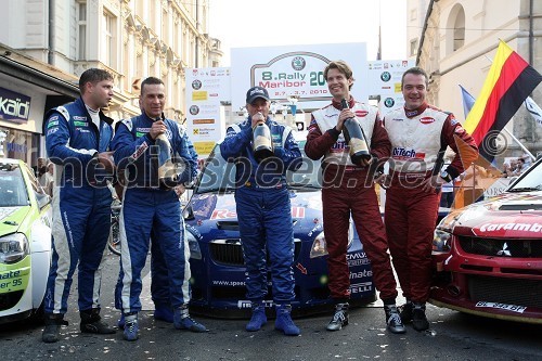 Bernhard Ettel in Andreas Waldherr, ekipa VW Motorsport Team Austria, Thomas Zeltner in Raimund Baumschlager, ekipa Remus Racing ter Andreas Schindlbacher in Beppo Harrach, ekipa DiTech racing team