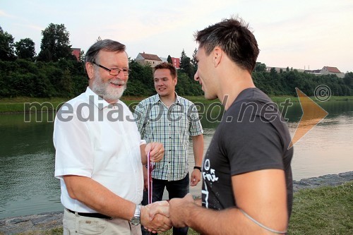 Prof. dr. Ivan Rozman, rektor Univerze v Mariboru in član Veslaške ekipa Univerze v Novem Sadu - doseženo 4. mesto