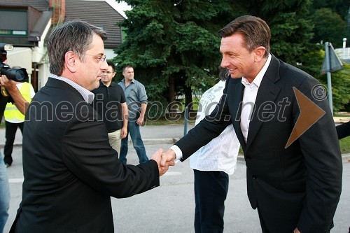 Matjaž Han, poslanec in Borut Pahor, predsednik vlade Republike Slovenije