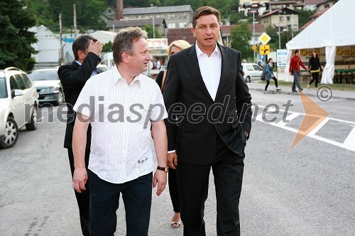 Dušan Zorko, direktor družbe Pivovarna Laško d.d. in Borut Pahor, predsednik vlade Republike Slovenije