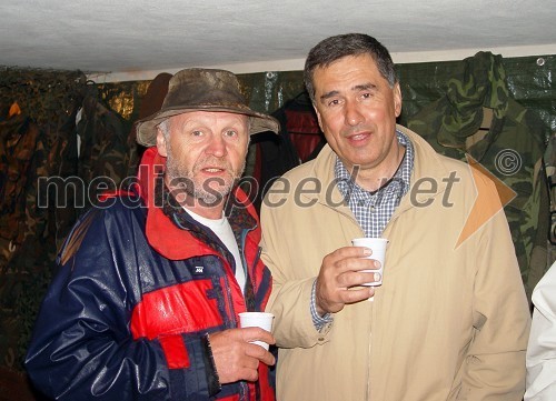 Valentin Perko, direktor fotografije in Nedžad Bubica, inženir in vodja gradnje tunela