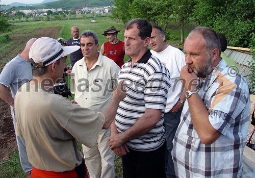 Matjaž Fistravec, režiser in kopača, ki sta se srečala med kopanjem dveh krakov tunela