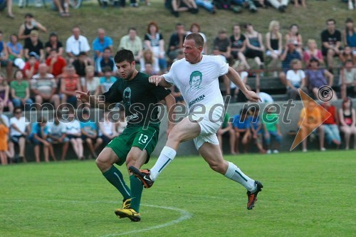 Bojan Jokič, nogometaš in Bernard Vajdič, smučar