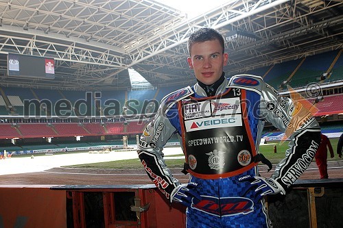 Matej Žagar (Slovenija) na stadionu Millennium