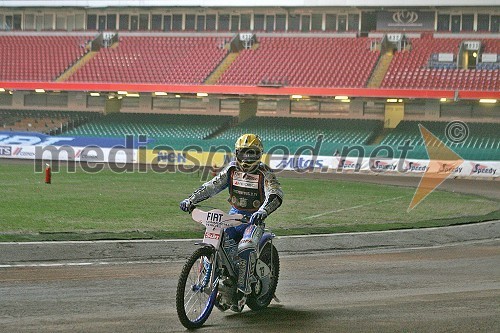 Matej Žagar (Slovenija) na stadionu Millennium