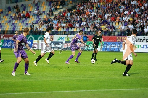 Nogometaši NK Maribor in NK Videoton