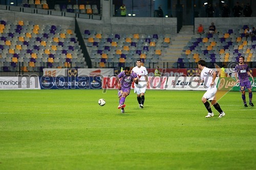 Marcos Magno Morales Tavares in Armin Bačinović, nogometaša NK Maribor ter nogometaša NK Videoton