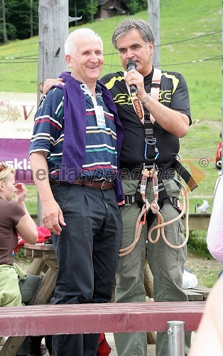 Franjo Trojnar, motivator in Marjan Podlesnik, organizator