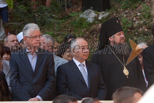 Pavel Gantar, predsednik Državnega zbora, Doku Zavgaev, ruski veleposlanik v Sloveniji in ...