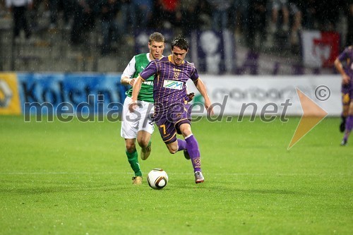 Nogometaš Hibernian FC in Aleš Mejač, nogometaš NK Maribor